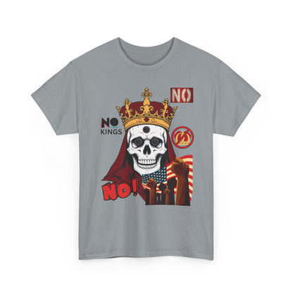 No Kings T-Shirt — Bold Protest Tee 10 Colors