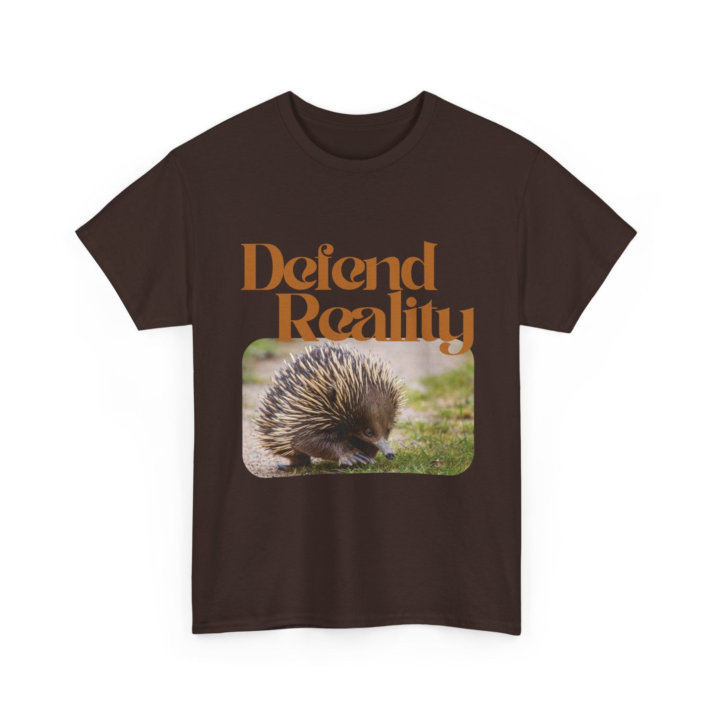 Cotton Hedgehog Tee - 'Defend Reality'