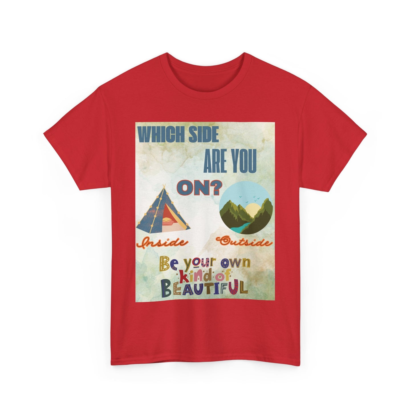Camiseta de algodón inspiradora "¿De qué lado estás?", 13 colores