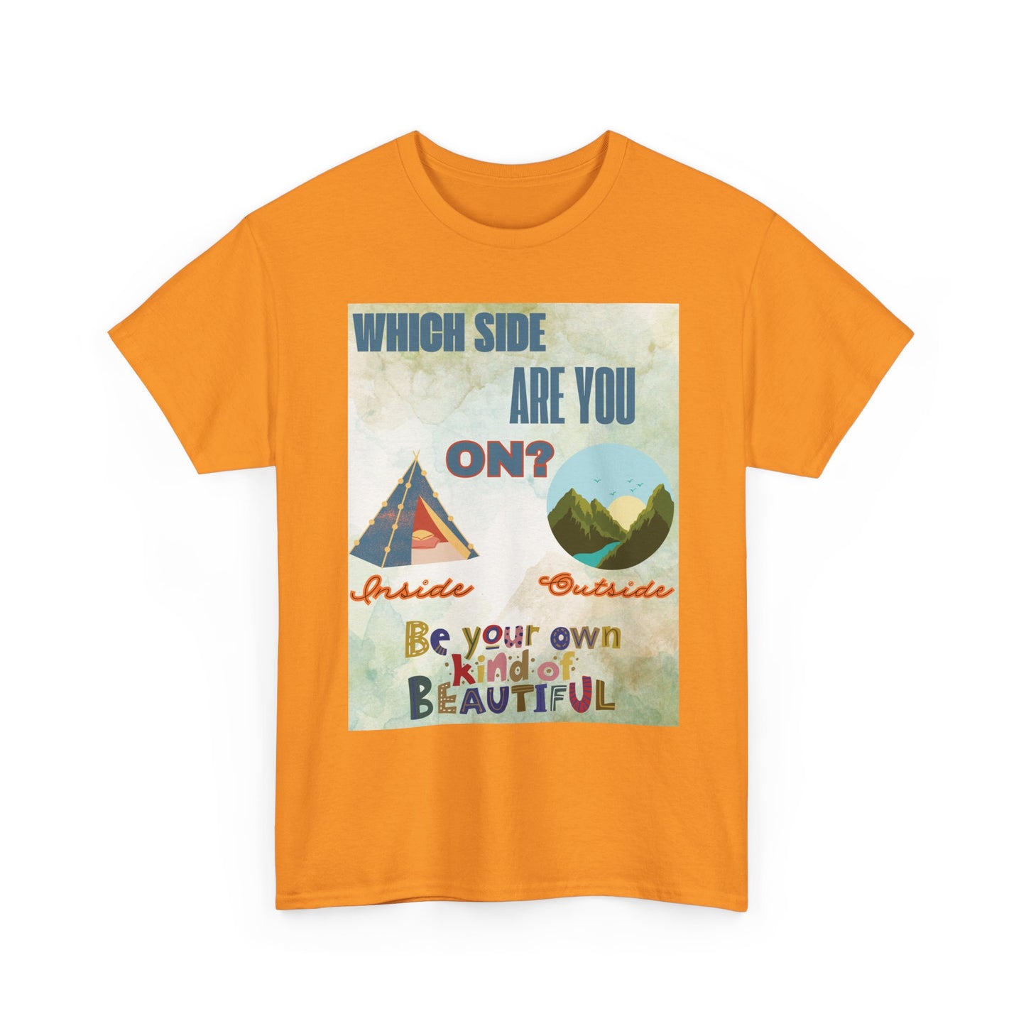 Camiseta de algodón inspiradora "¿De qué lado estás?", 13 colores