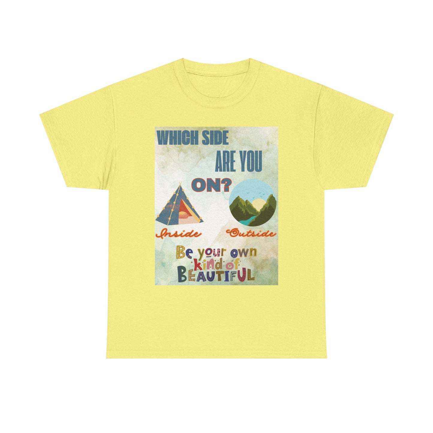 Camiseta de algodón inspiradora "¿De qué lado estás?", 13 colores