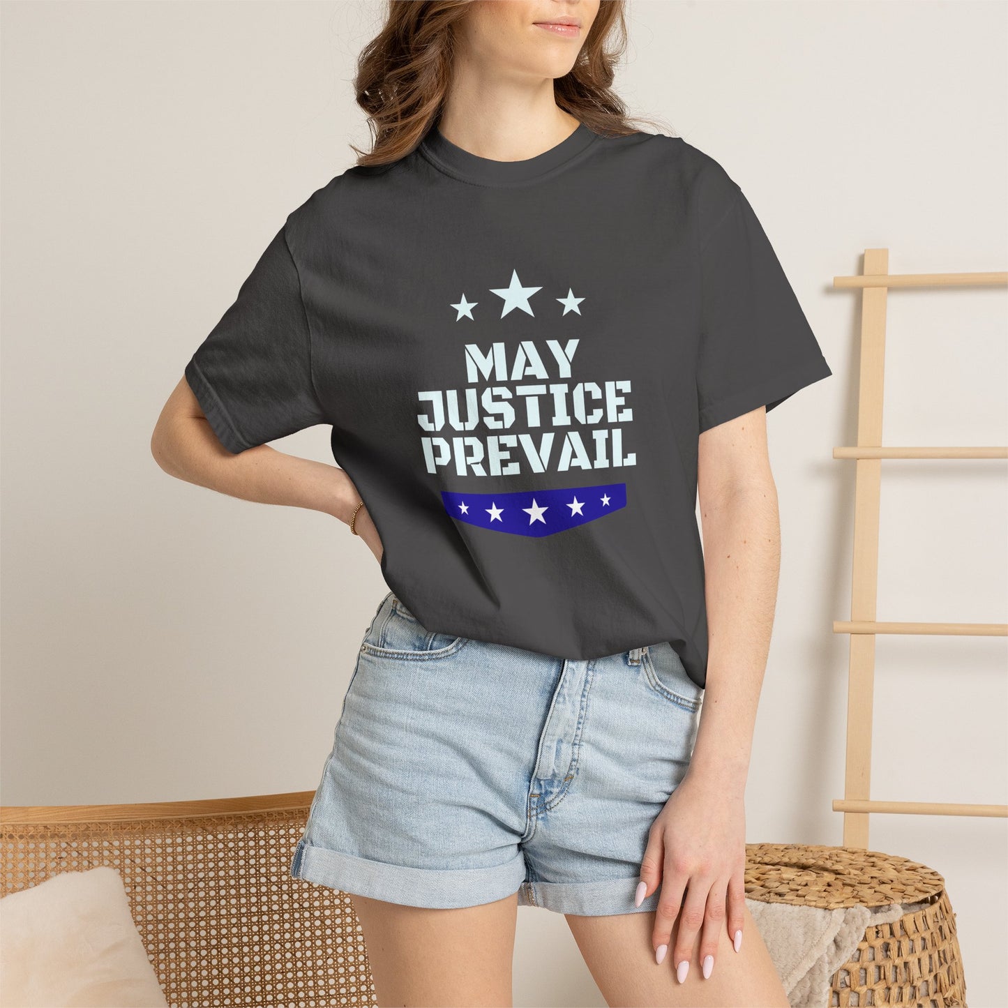 May Justice Prevail — Political Statement T-Shirt