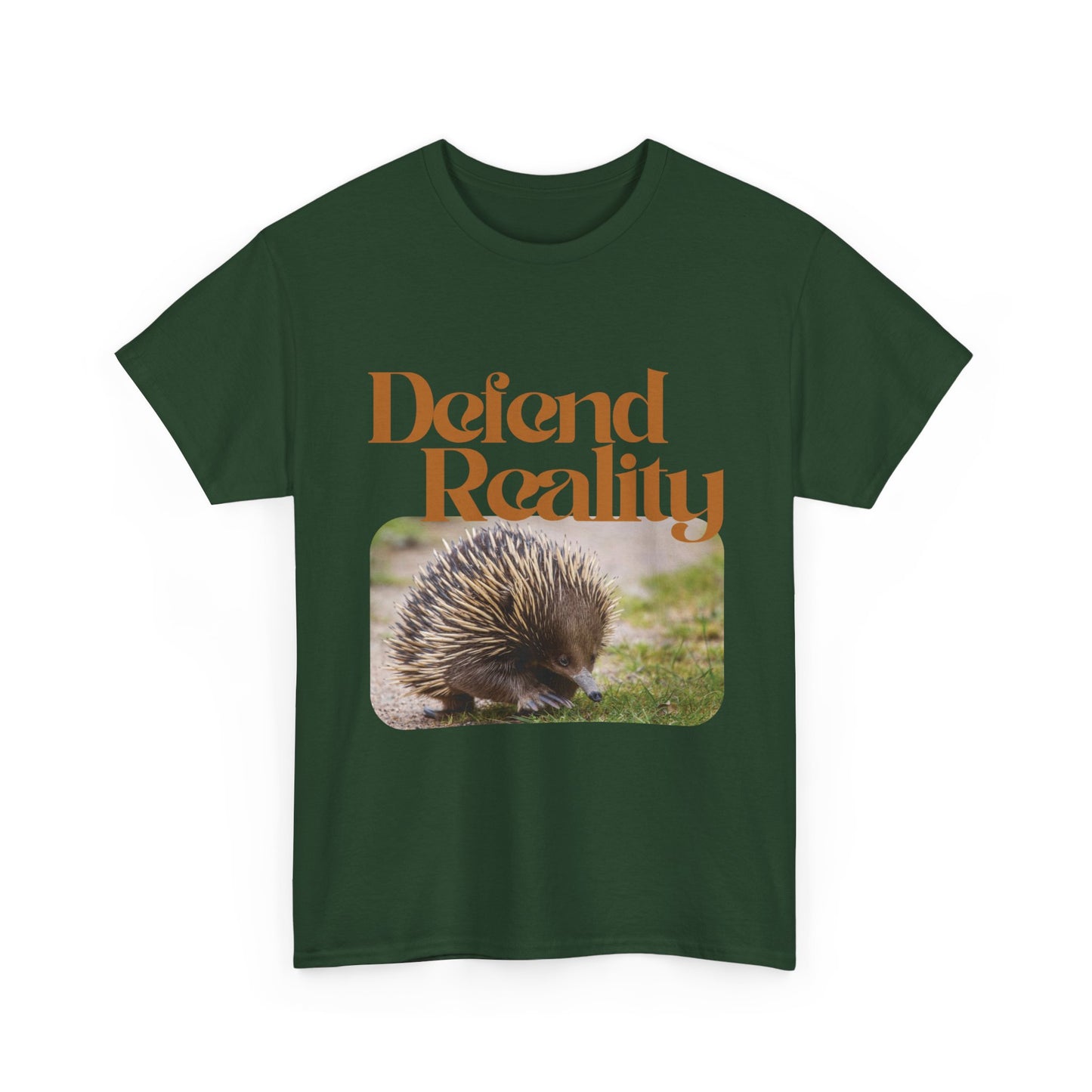 Cotton Hedgehog Tee - 'Defend Reality'