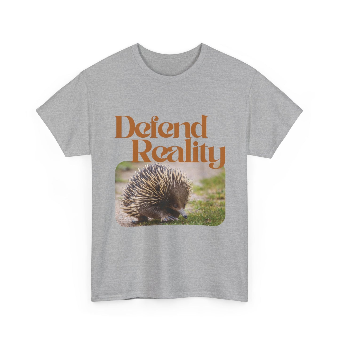 Cotton Hedgehog Tee - 'Defend Reality'