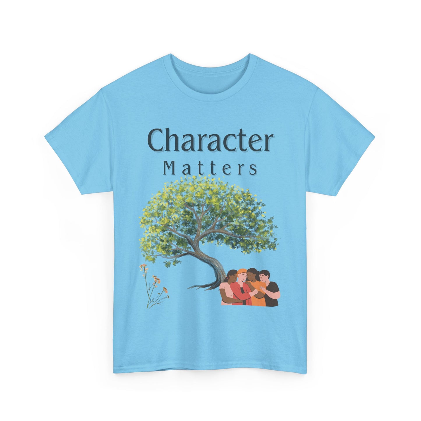 Camiseta "El Carácter Importa" de algodón grueso (13 colores)