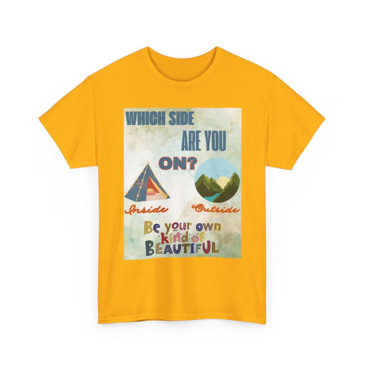Camiseta de algodón inspiradora "¿De qué lado estás?", 13 colores