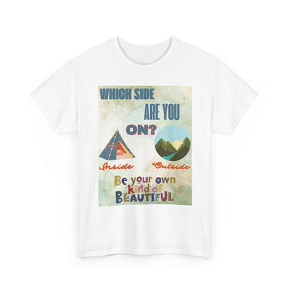 Camiseta de algodón inspiradora "¿De qué lado estás?", 13 colores