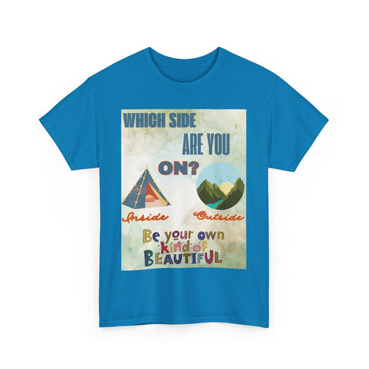 Uplifting Cotton T-Shirt 'Which Side Are You On?' 13 Colors