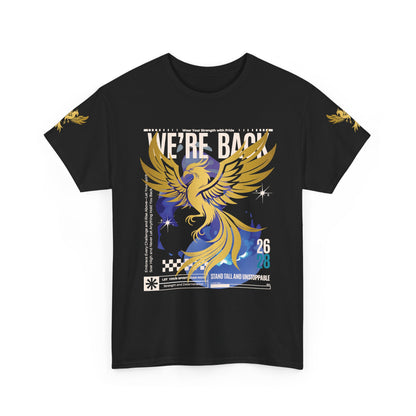 Camiseta gráfica Phoenix 'Estamos de vuelta 26 28', 12 colores