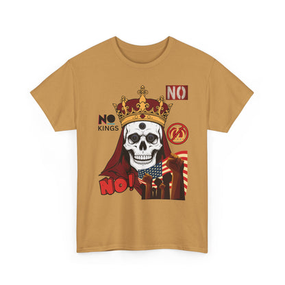 No Kings T-Shirt — Bold Protest Tee 10 Colors