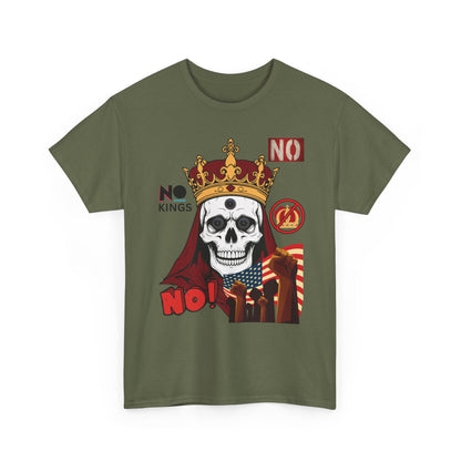 No Kings T-Shirt — Bold Protest Tee 10 Colors