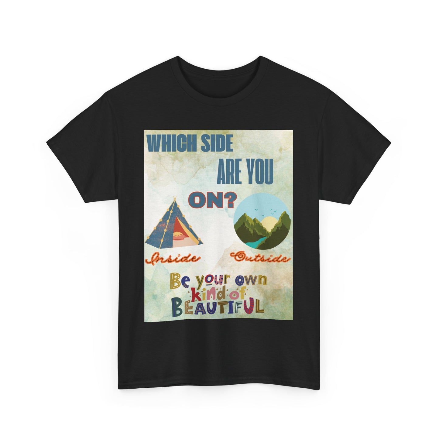 Camiseta de algodón inspiradora "¿De qué lado estás?", 13 colores