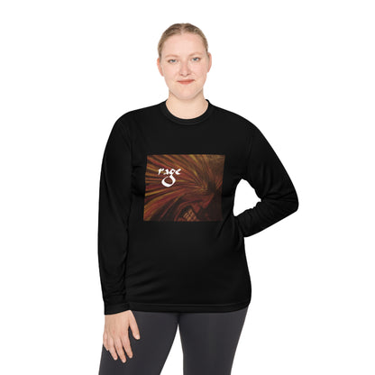 Lightweight Long Sleeve Black T-Shirt "Rage" by Mark Baryla of San Diego