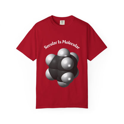 Secular Is Molecular T-Shirt — Science Molecule Graphic Tee