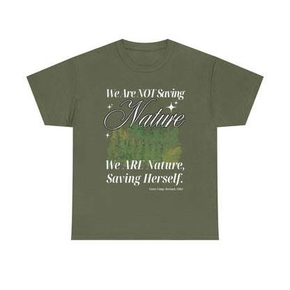 Nature-Inspired Cotton Tee with 8 Color Choices