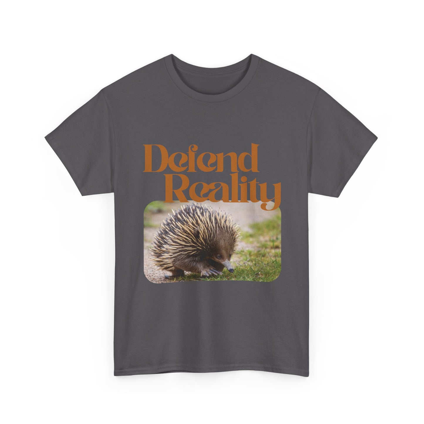 Cotton Hedgehog Tee - 'Defend Reality'
