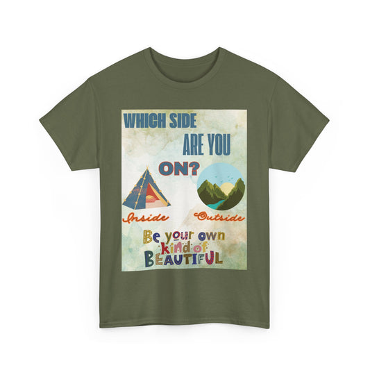 Uplifting Cotton T-Shirt 'Which Side Are You On?' 13 Colors