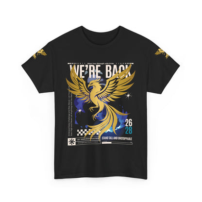 Camiseta gráfica Phoenix 'Estamos de vuelta 26 28', 12 colores