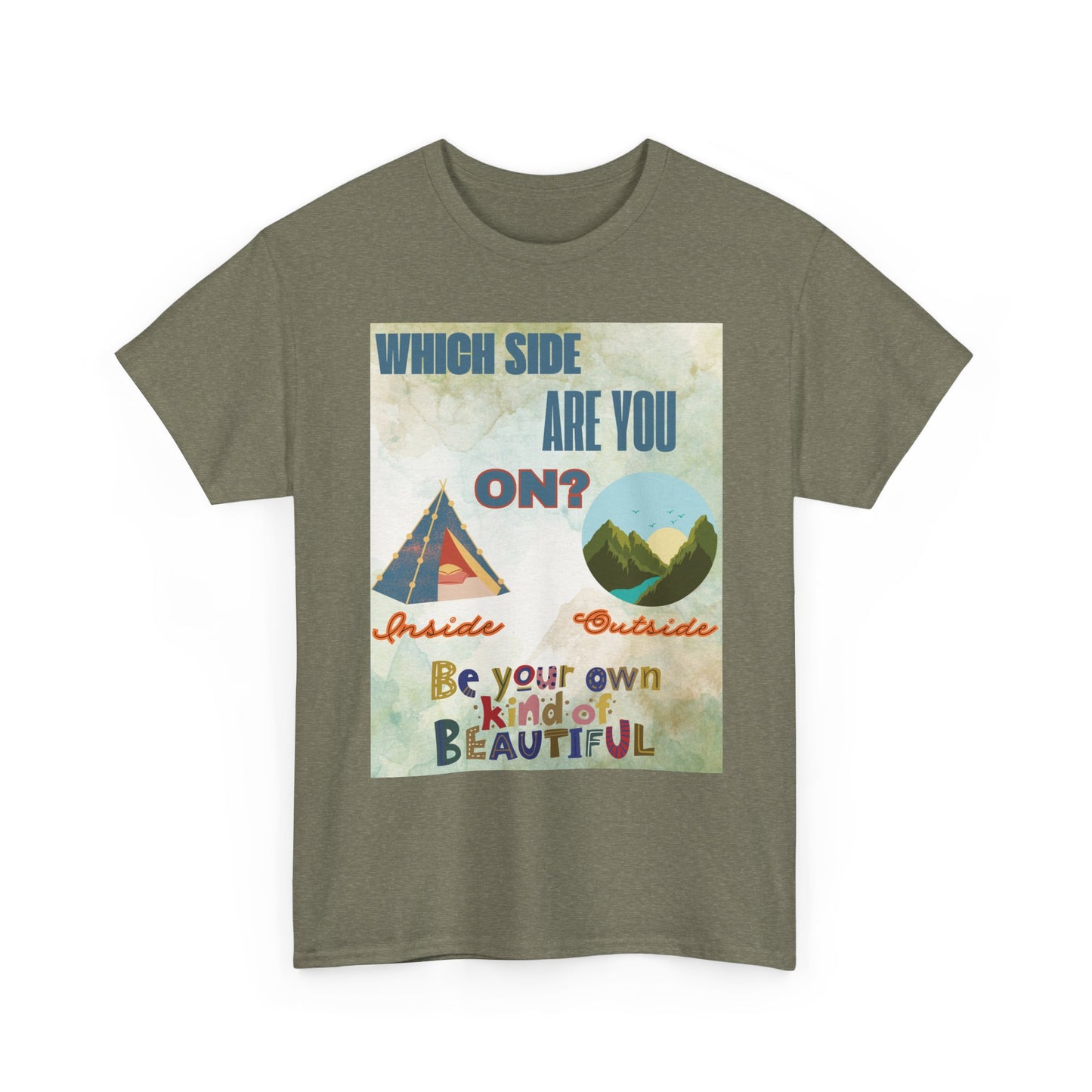 Camiseta de algodón inspiradora "¿De qué lado estás?", 13 colores
