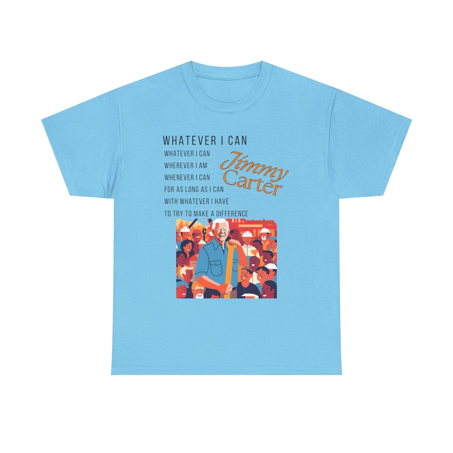 Camiseta de algodón inspiradora - Jimmy Carter - 6 colores