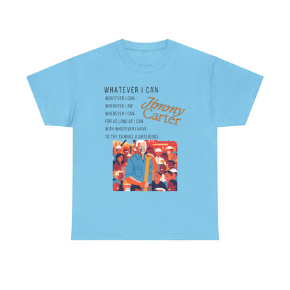 Camiseta de algodón inspiradora - Jimmy Carter - 6 colores