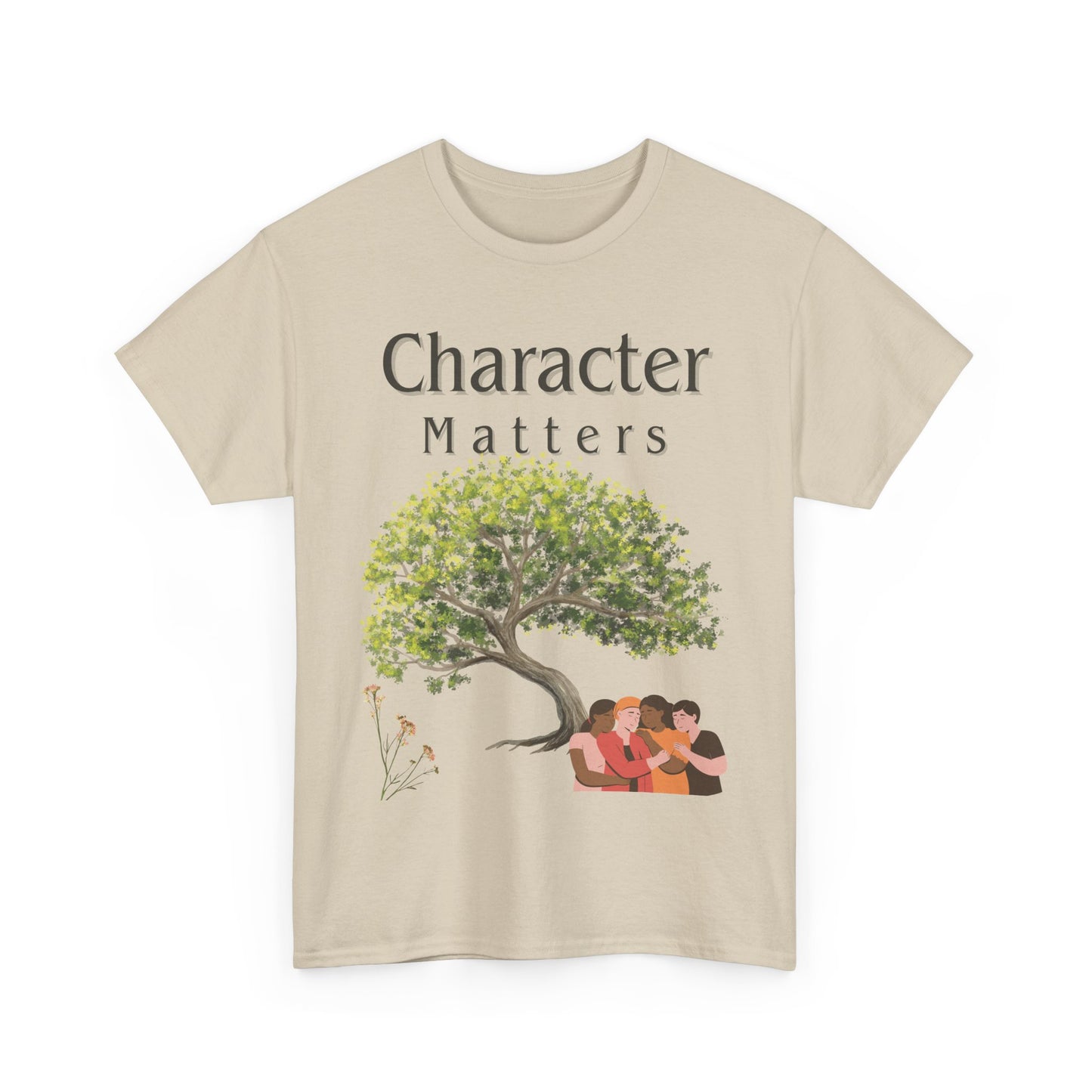 Camiseta "El Carácter Importa" de algodón grueso (13 colores)