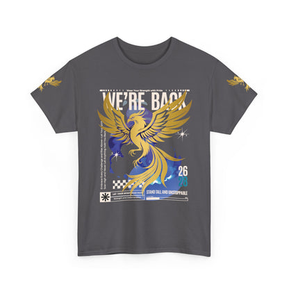 Camiseta gráfica Phoenix 'Estamos de vuelta 26 28', 12 colores