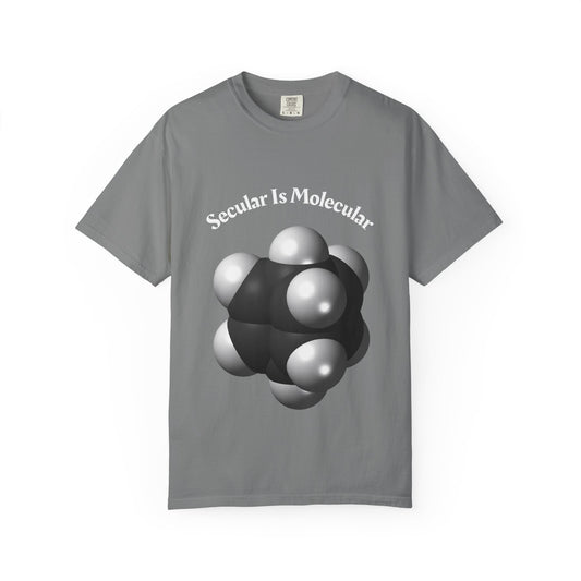 Secular Is Molecular T-Shirt — Science Molecule Graphic Tee