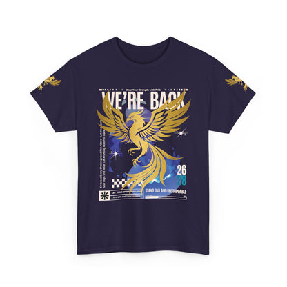 Camiseta gráfica Phoenix 'Estamos de vuelta 26 28', 12 colores