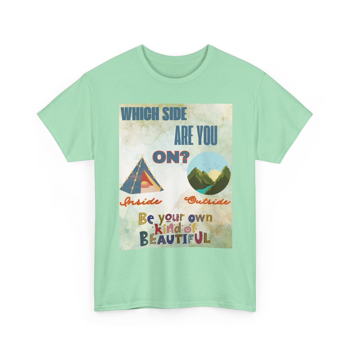 Camiseta de algodón inspiradora "¿De qué lado estás?", 13 colores