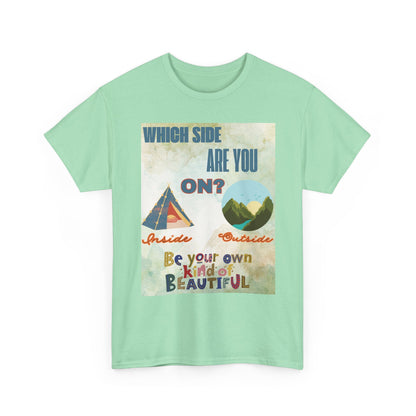 Camiseta de algodón inspiradora "¿De qué lado estás?", 13 colores