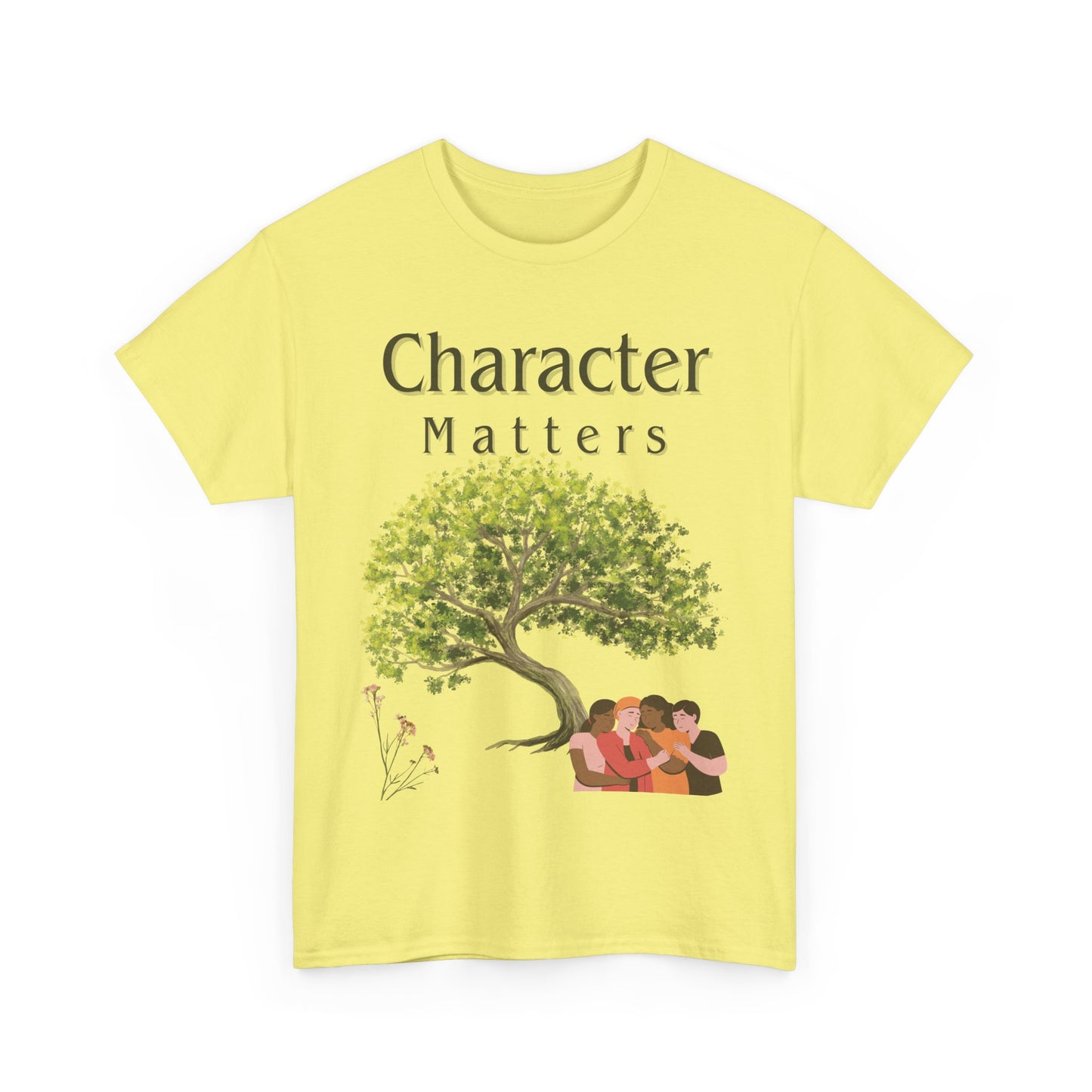 Camiseta "El Carácter Importa" de algodón grueso (13 colores)