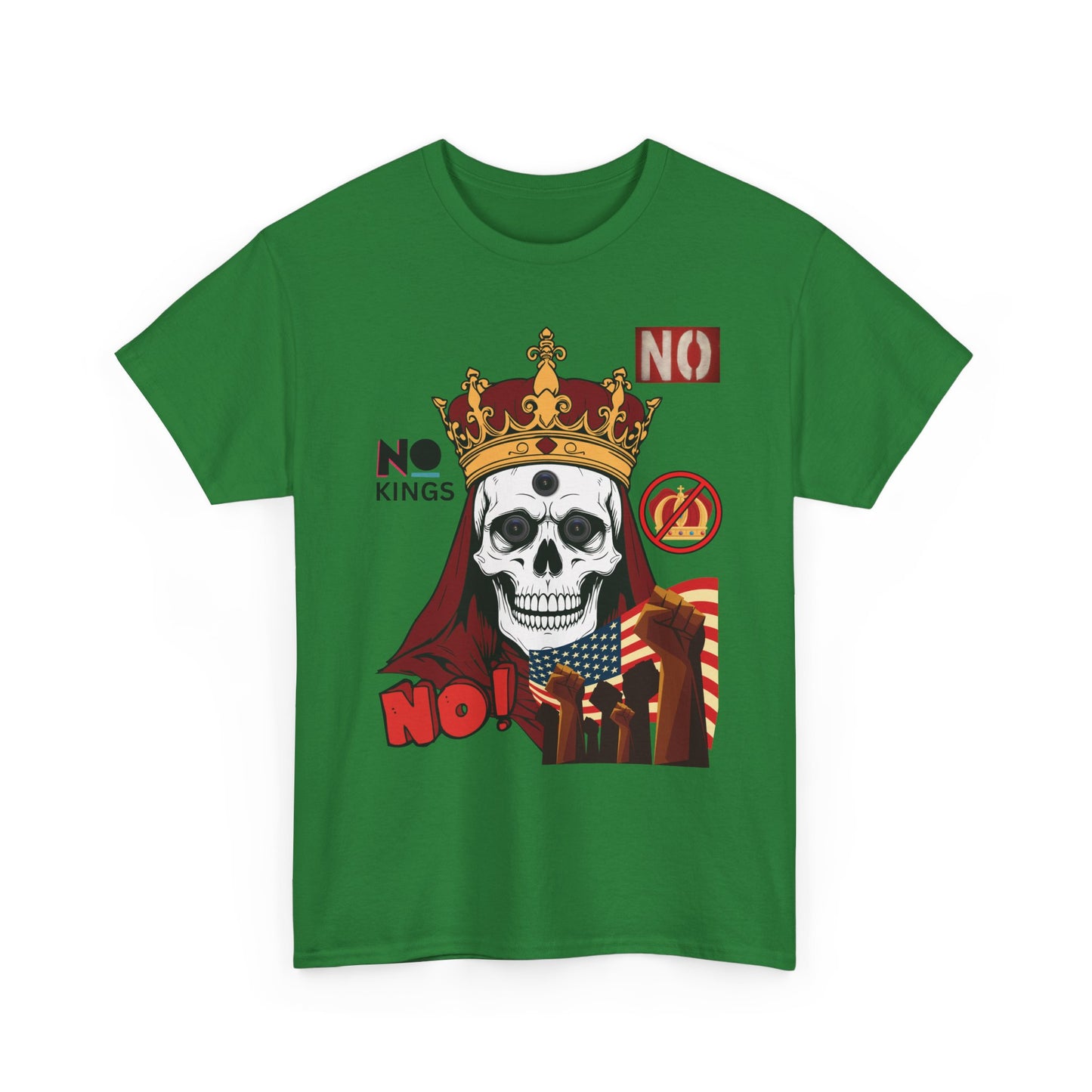 No Kings T-Shirt — Bold Protest Tee 10 Colors