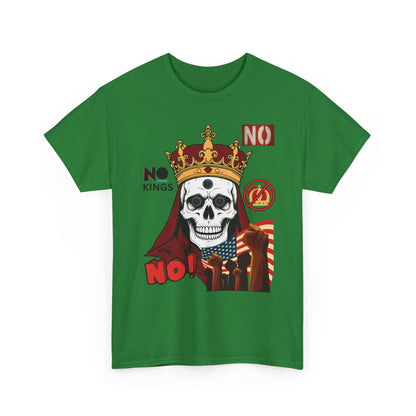 No Kings T-Shirt — Bold Protest Tee 10 Colors