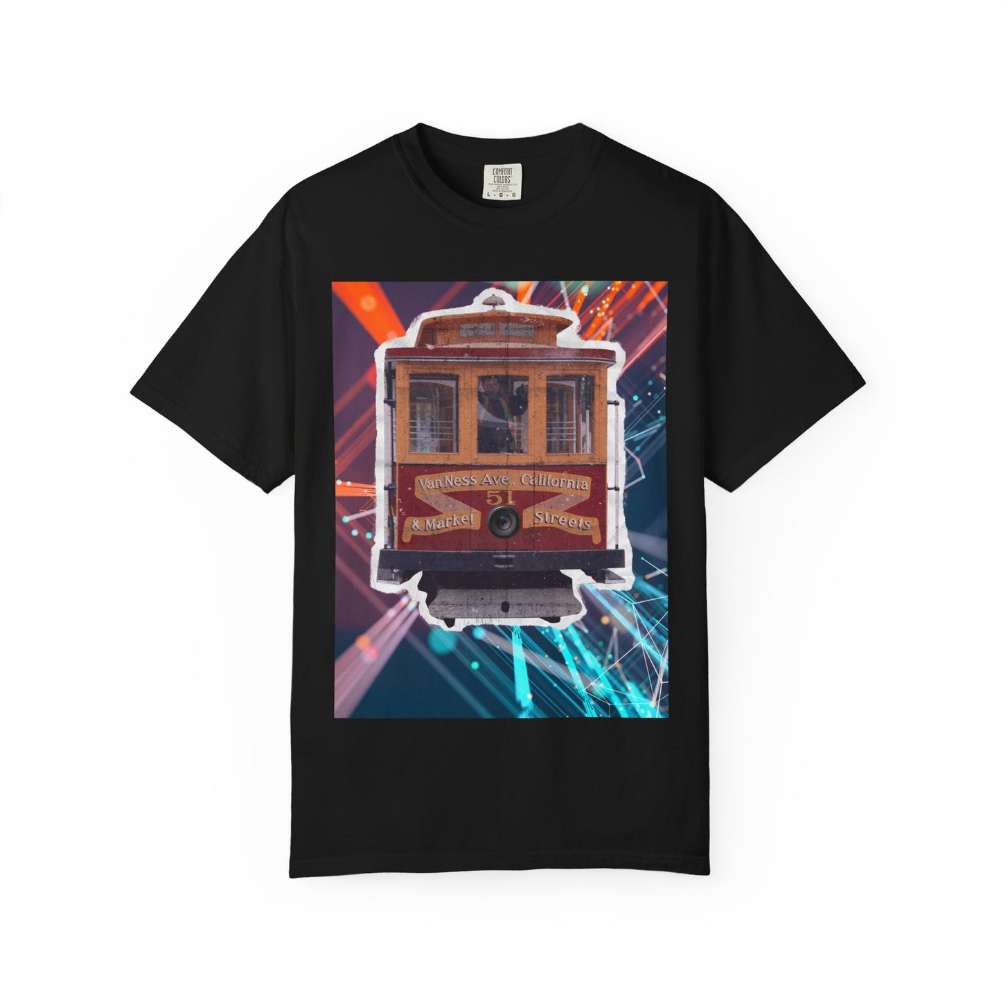 Streetcar Design Graphic T-Shirt